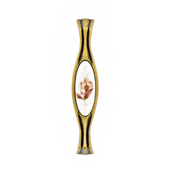 Classic Porcelain Furniture Handle Bronze 96mm