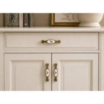 Classic Porcelain Furniture Handle Bronze 96mm - Image 3