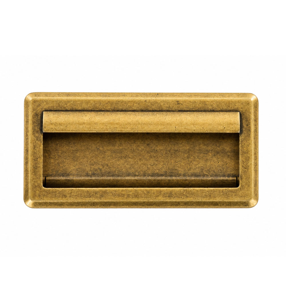 ITS-140-1 Florence Rectangular Antique Sliding Handle – 128mm - Image 1