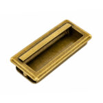 Florence Rectangular Antique Sliding Handle – 128mm - Image 2