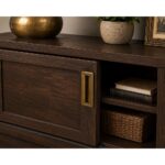 Florence Rectangular Antique Sliding Handle – 128mm - Image 3