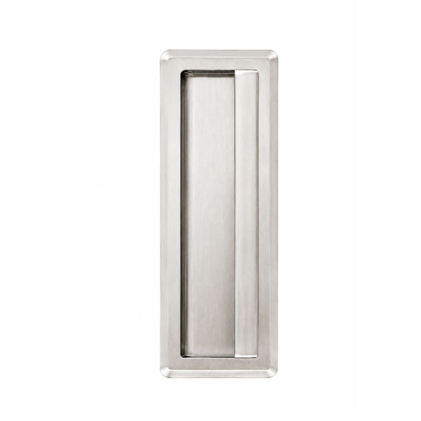 Rectangular Sliding Handle Satin Nickel 96mm