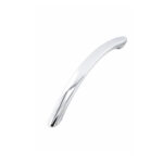 Curved Furniture Handle Polished Chrome 160mm - Image 2