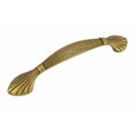 Florence Shell-Base Reeded Antique Fix Handle - 128mm - Image 2
