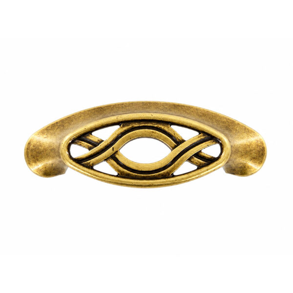 Florence Oval Ribbon Wave Antique Fix Handle – 64mm