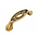 Florence Oval Ribbon Wave Antique Fix Handle – 64mm - Image 2