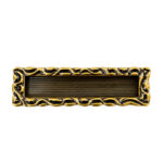 Florence Botanical Border Antique Sliding Handle - 128mm