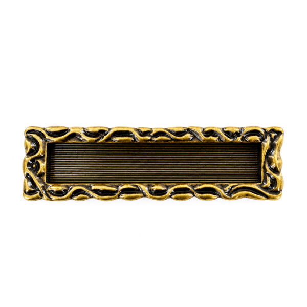 Florence Botanical Border Antique Sliding Handle - 128mm