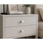 Modern Round Furniture Knob Matt Aluminium 25mm - Image 3