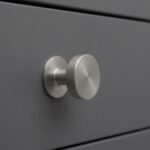 Solid Round Furniture Knob Satin Nickel 25mm - Image 3