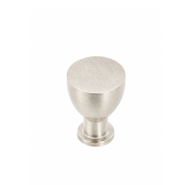 Modern Tapered Knob Satin Nickel 21mm