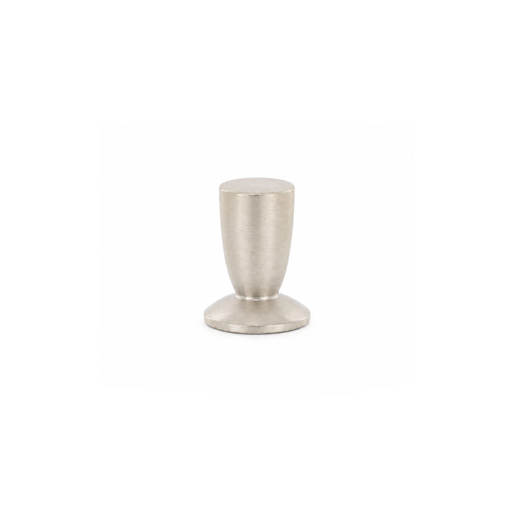 ITS-252-1 Modern Round Furniture Knob Satin Nickel 14mm - Image 1