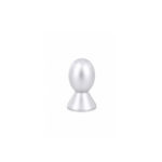 Modern Oval Furniture Knob Matt Aluminium 14mm