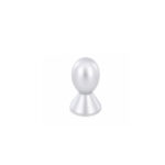 Modern Oval Furniture Knob Matt Aluminium 14mm - Image 2