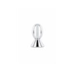 Modern Oval Furniture Knob Polished Chrome 14mm