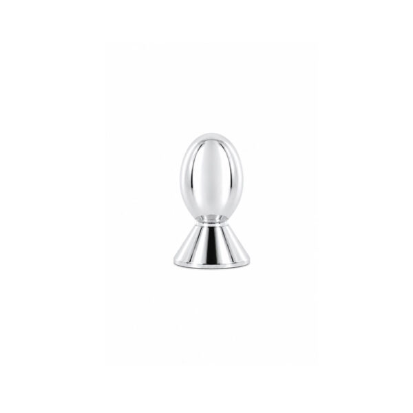 Modern Oval Furniture Knob Polished Chrome 14mm