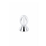 Modern Oval Furniture Knob Polished Chrome 14mm - Image 2
