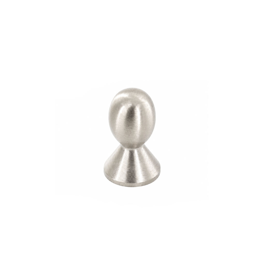 ITS-255-2 Modern Oval Furniture Knob Satin Nickel 14mm - Image 1