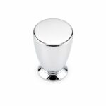 Premium Tapered Furniture Knob Polished Chrome 12mm
