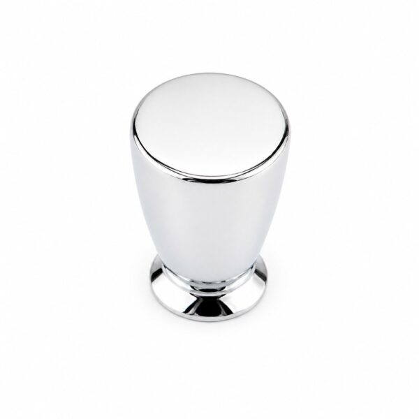 Premium Tapered Furniture Knob Polished Chrome 12mm