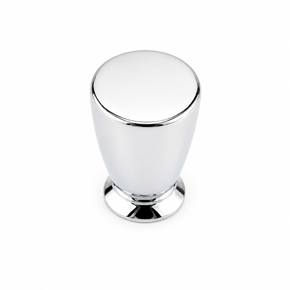 ITS-258-1 Premium Tapered Furniture Knob Polished Chrome 12mm - Image 1