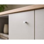 Premium Tapered Furniture Knob Polished Chrome 12mm - Image 2