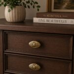 Decorative Oval Ribbed Knob Florence Antique 44mm - Image 3