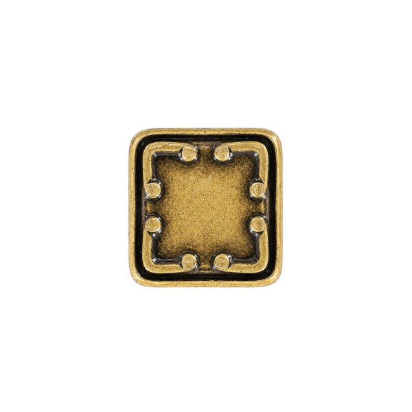Decorative Square Knob Florence Antique 30mm