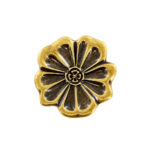 Elegant Floral Knob Florence Antique 60mm