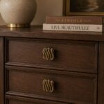 Elegant Wave Square Knob Florence Antique 31mm - Image 3
