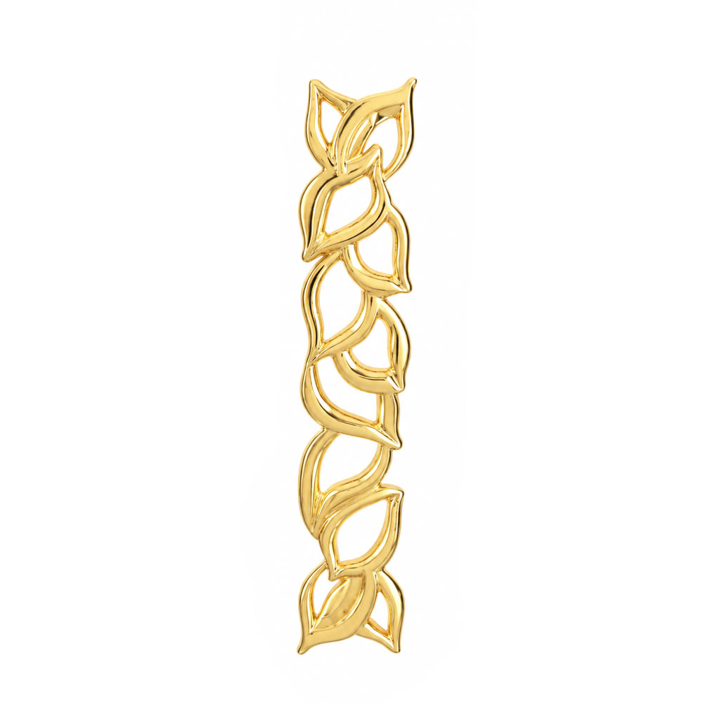 ITS-282-1 Decorative Gold Plated Furniture Handle – 128mm - Image 1