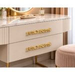 Decorative Gold Plated Furniture Handle – 128mm - Image 3