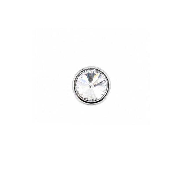 Elegant Crystal Furniture Knob Polished Chrome 17mm