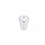 Elegant Crystal Furniture Knob Polished Chrome 17mm - Image 2