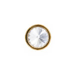 Crystal Gold Plated Furniture Knob – 17mm - Image 2