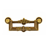 Vintage French Gold Drop Handle – 64mm