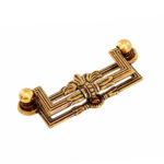 Vintage French Gold Drop Handle – 64mm - Image 2