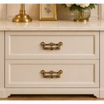 Vintage French Gold Drop Handle – 64mm - Image 3