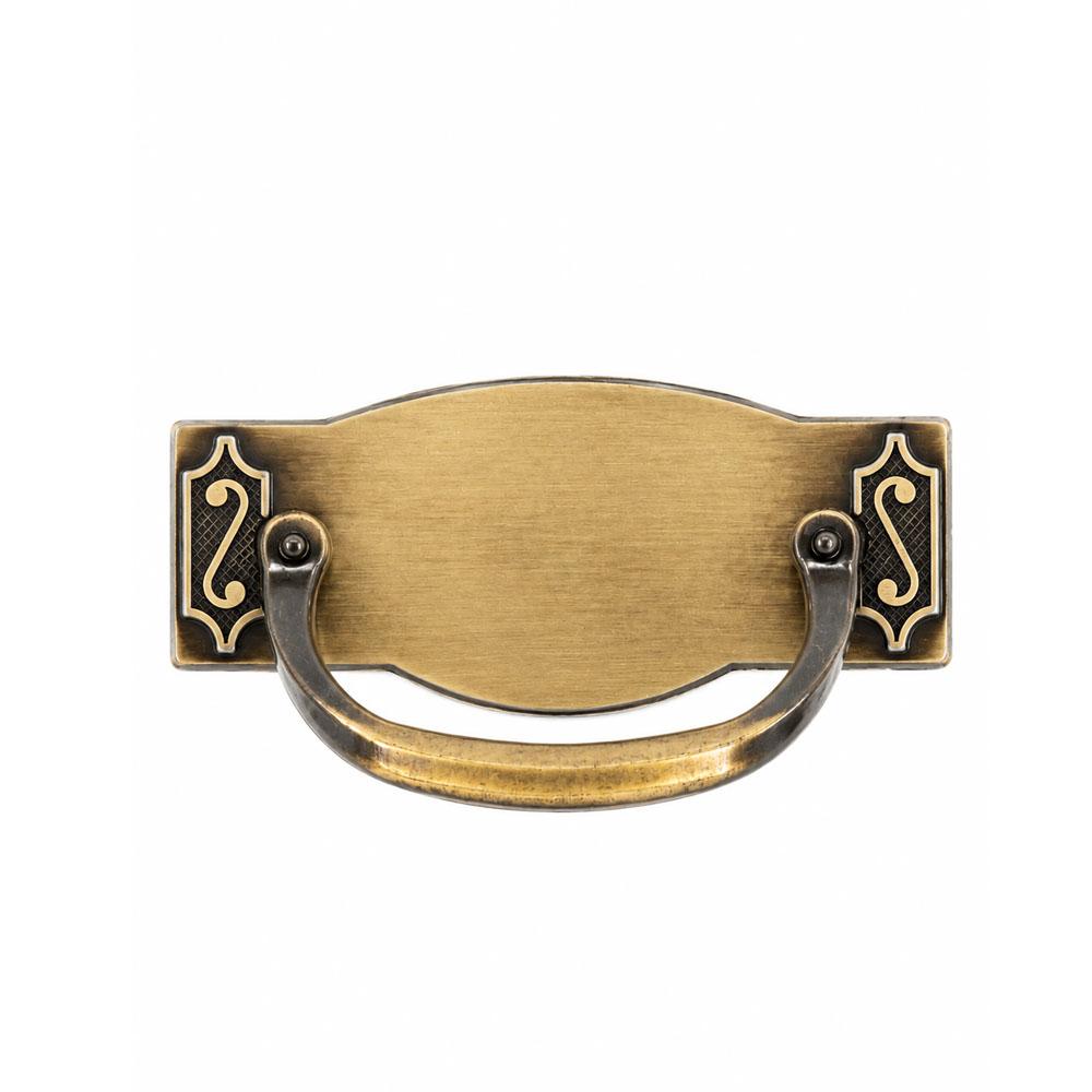 ITS-35-1 Decorative Drop Handle Shaded Bronze 64mm - Image 1