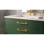 Modern Gold Plated Furniture Handle – 96mm - Image 3