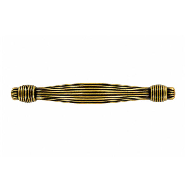 Elegant Ribbed Arch Handle Florence Antique 128mm