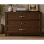 Elegant Ribbed Arch Handle Florence Antique 128mm - Image 3