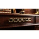 Vintage Oval Link Handle Florence Antique 96mm - Image 3