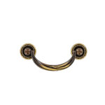 Decorative Drop Furniture Handle Shaded Bronze 96mm