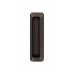 Rectangular Sliding Handle Matt Brown Aluminium 128mm