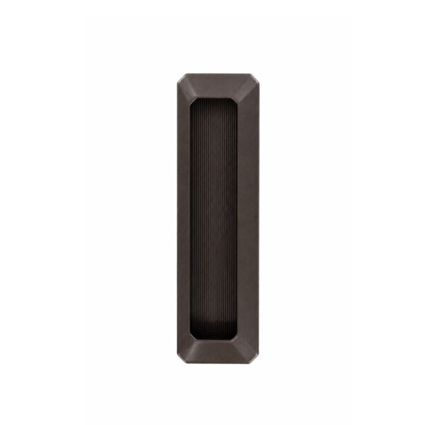Rectangular Sliding Handle Matt Brown Aluminium 128mm