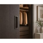 Rectangular Sliding Handle Matt Brown Aluminium 128mm - Image 3