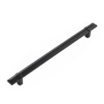 Fix Handle Varnished Black Matt 128mm - Image 2