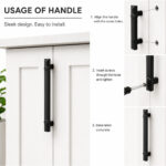 Fix Handle Varnished Black Matt 128mm - Image 3