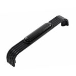 Fix Handle In Porcelain 128mm Varnished Black Matt - Image 2